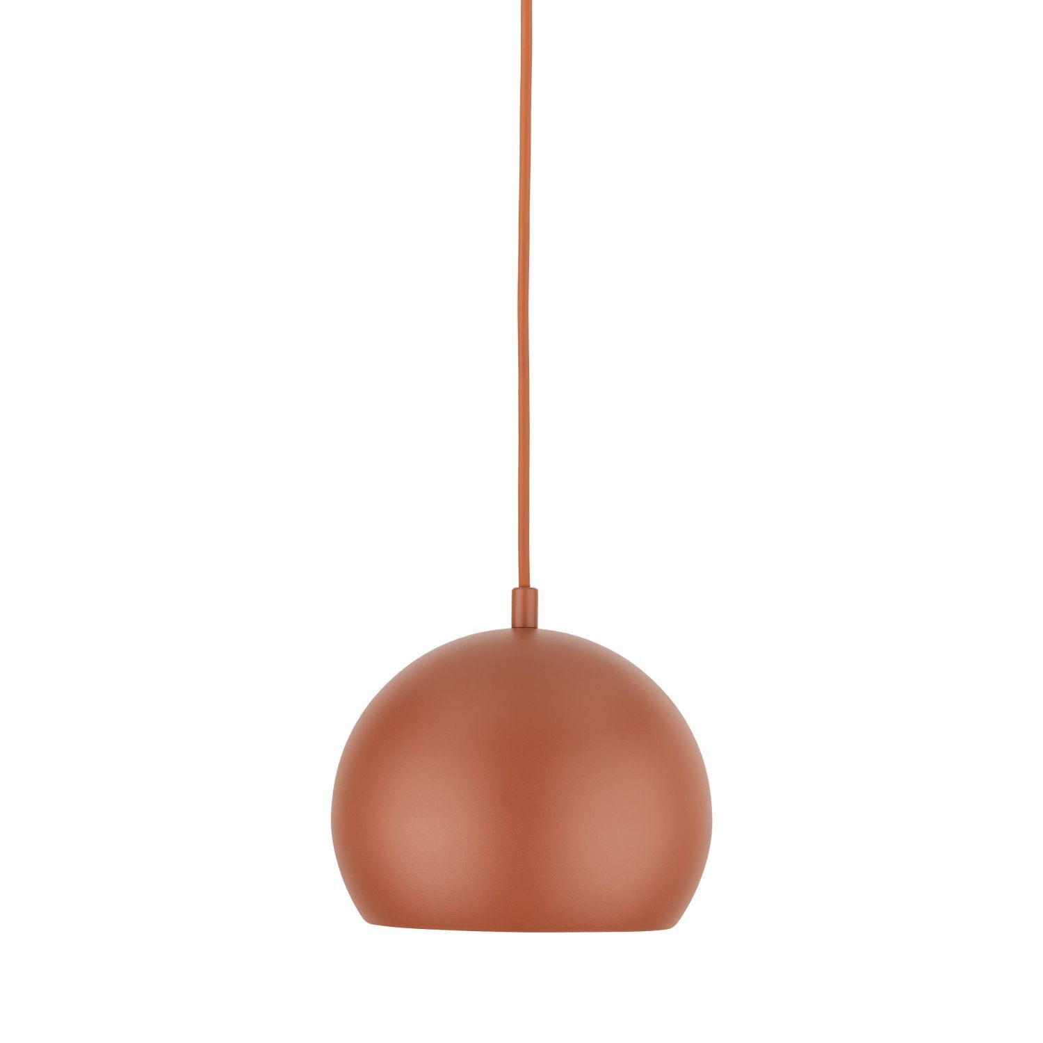 Suspension Métal Rouge Ø 17 cm rond E27 Boule Abat-jour