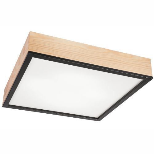 Plafonnier confortable en verre de pin L:48 cm E27 4-flmg Deckenleuchte, Postfach, Leuchte