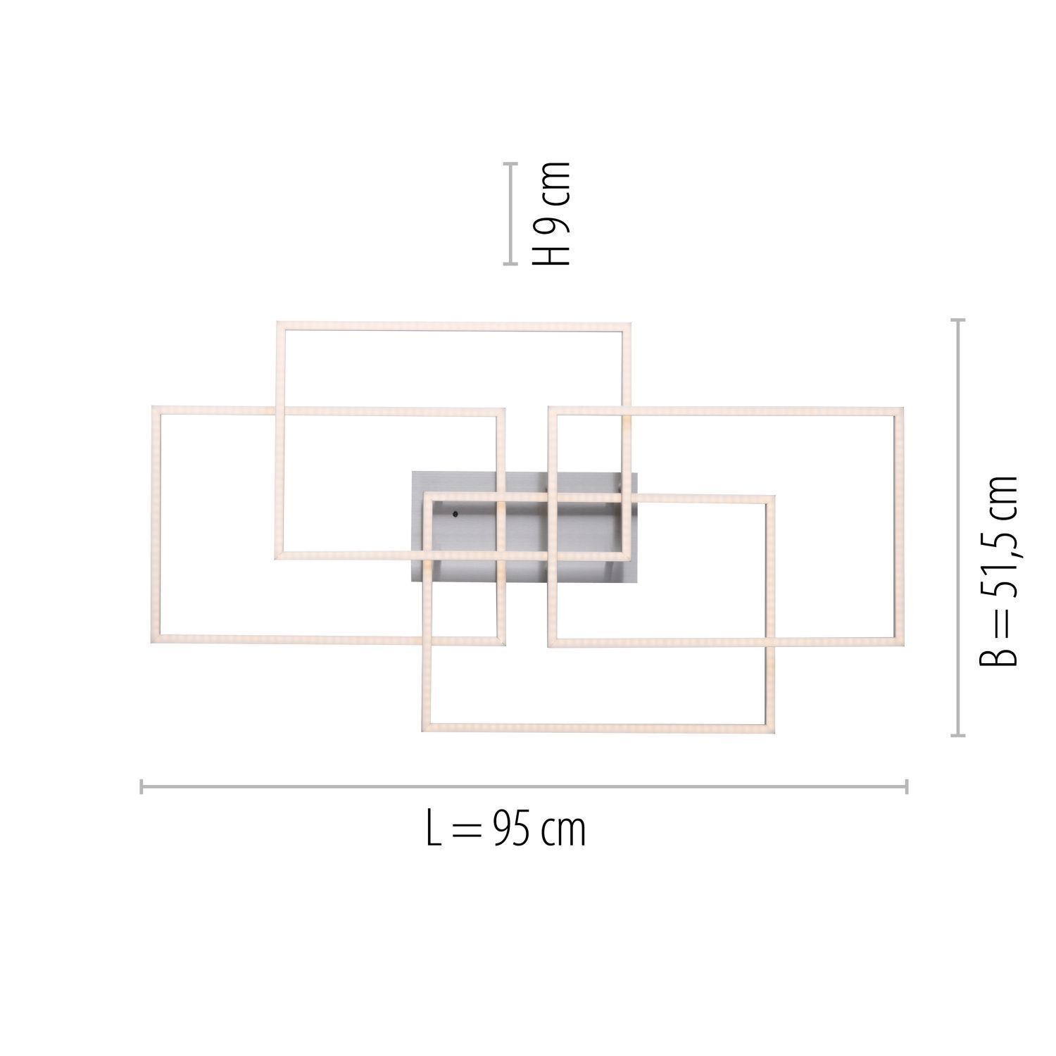 Plafonnier LED en acier L:95 cm 2700-5000 K orientable