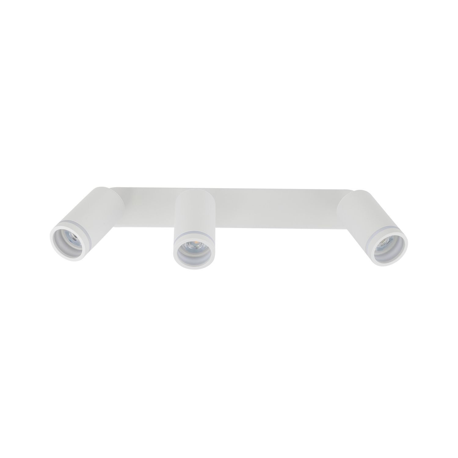 Projecteur de plafond blanc 55 cm de long métal GU10 3-flamme