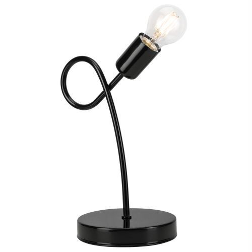Lampe de table MADALYNN Noir Moderne H:32cm Métal