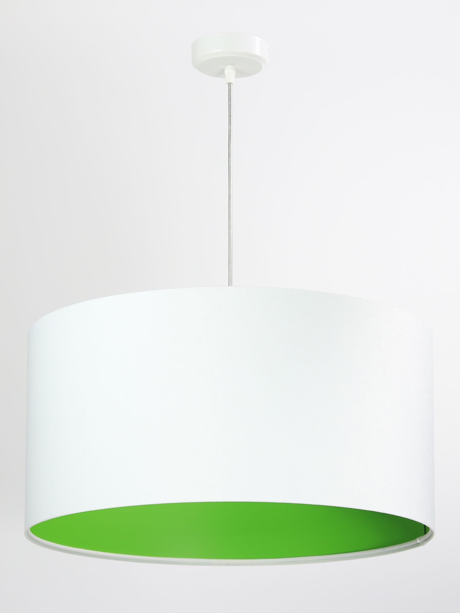 Salon Lampe à suspendre Blanc Vert Tissu rond Rétro