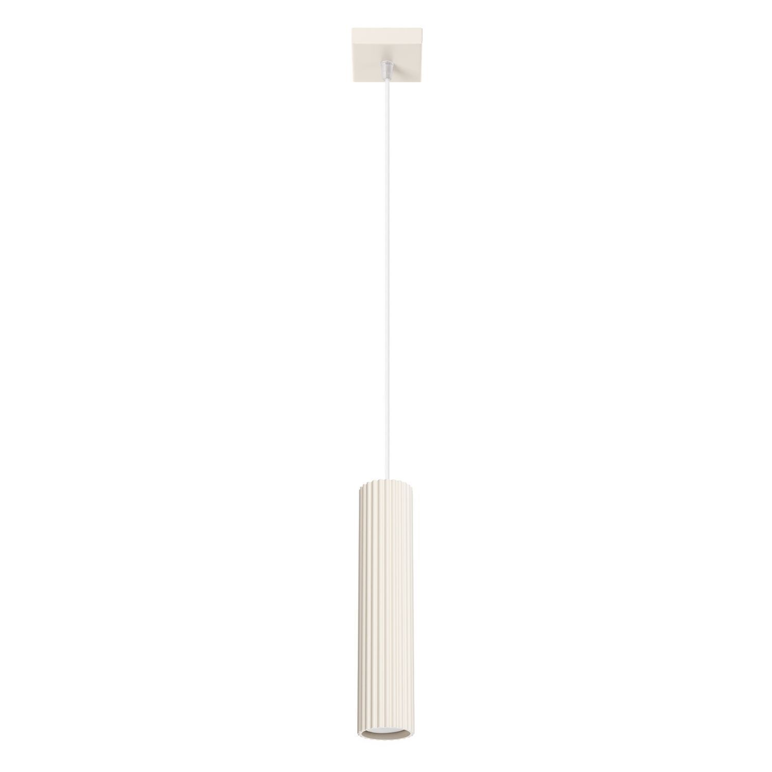 Suspension étroite Ø 8 cm aluminium en crème pour GU10 BERTA