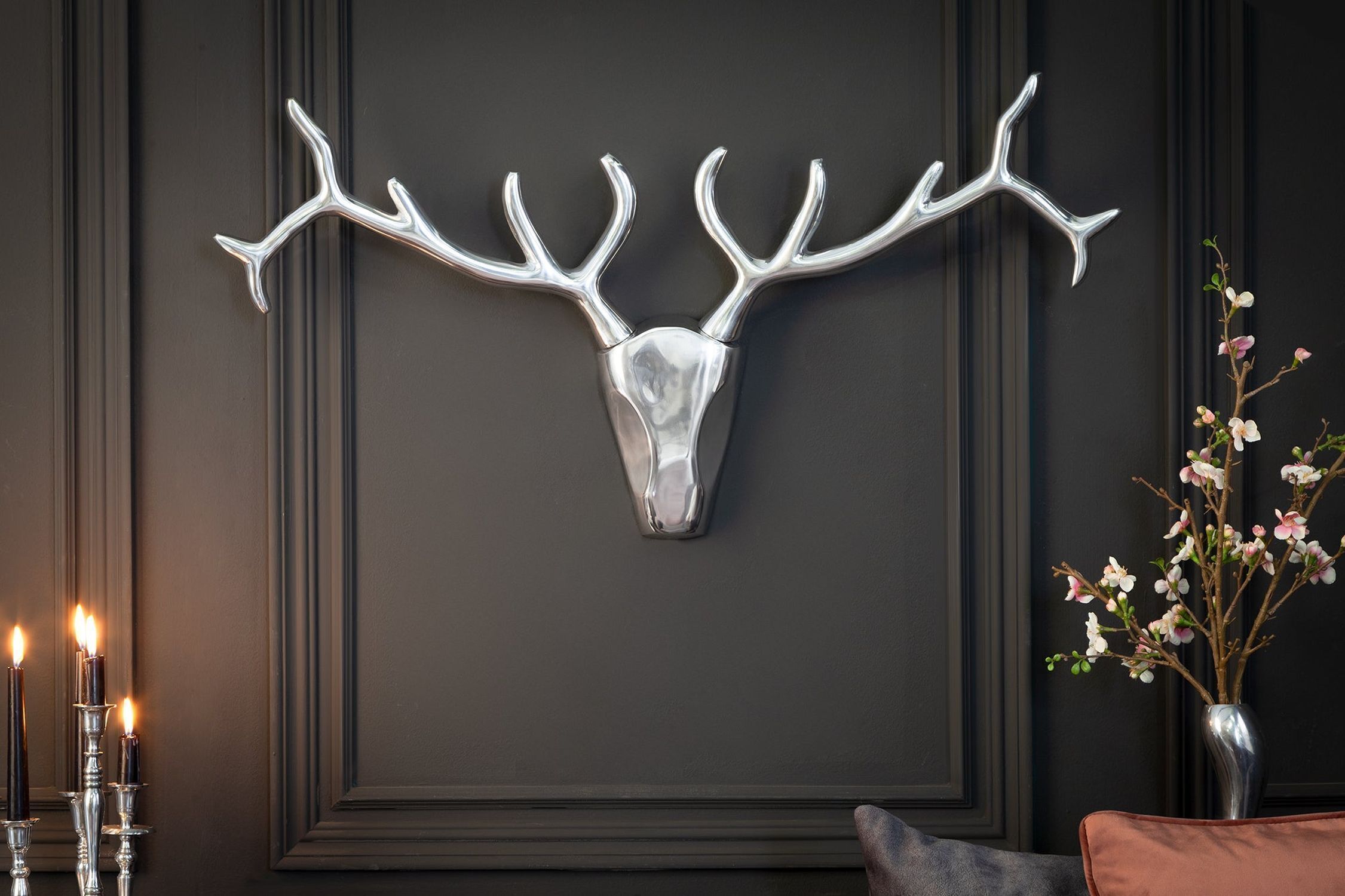 Geweih, Kerze, Drinnen, Innenarchitektur