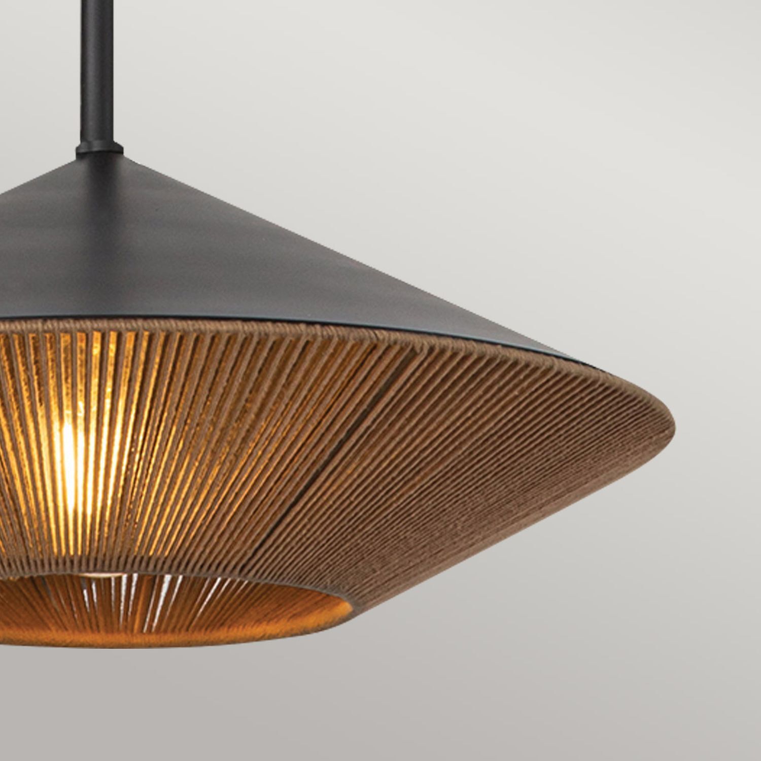 Suspension corde métal Ø 38,1 cm H : max. 137,8 cm Lampe, Kronleuchter