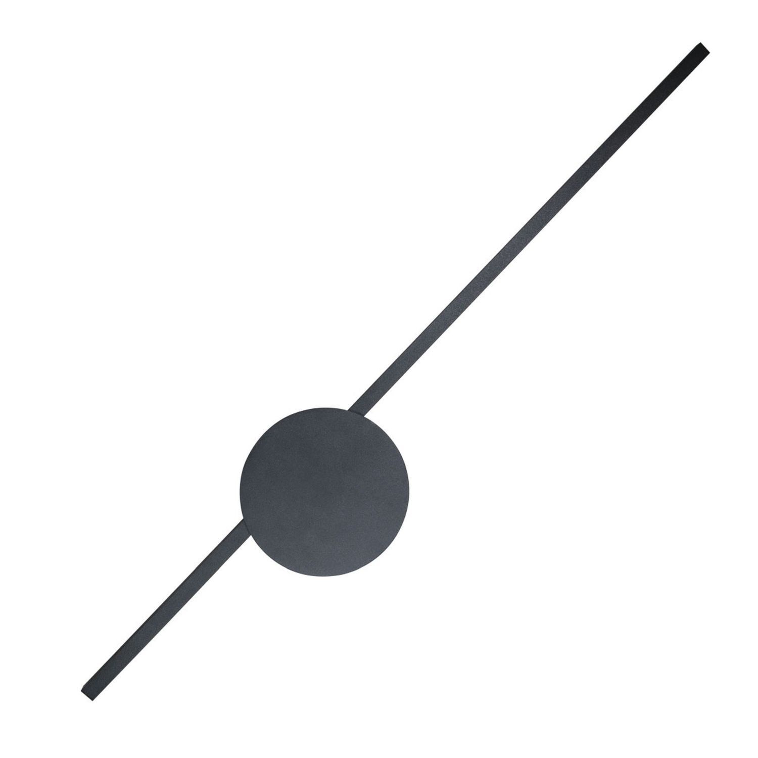 Applique LED 3000 K noir métal plat long 93 cm