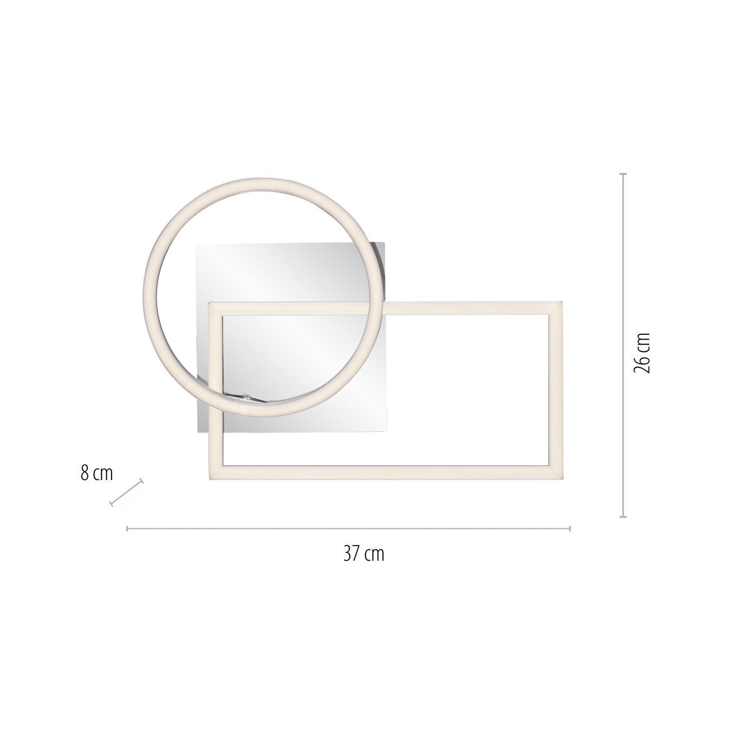 Plafonnier LED ajustable en acier L:37 cm 1260 lm