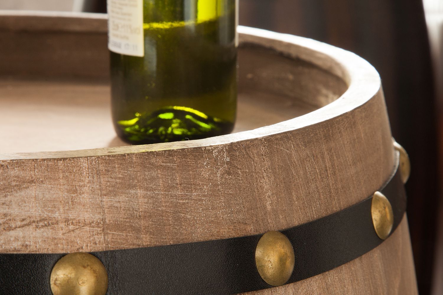 Weinregal Weinfass Design Massivholz Fassbar Alkohol, Flasche, Schnaps, Wein, Weinflasche