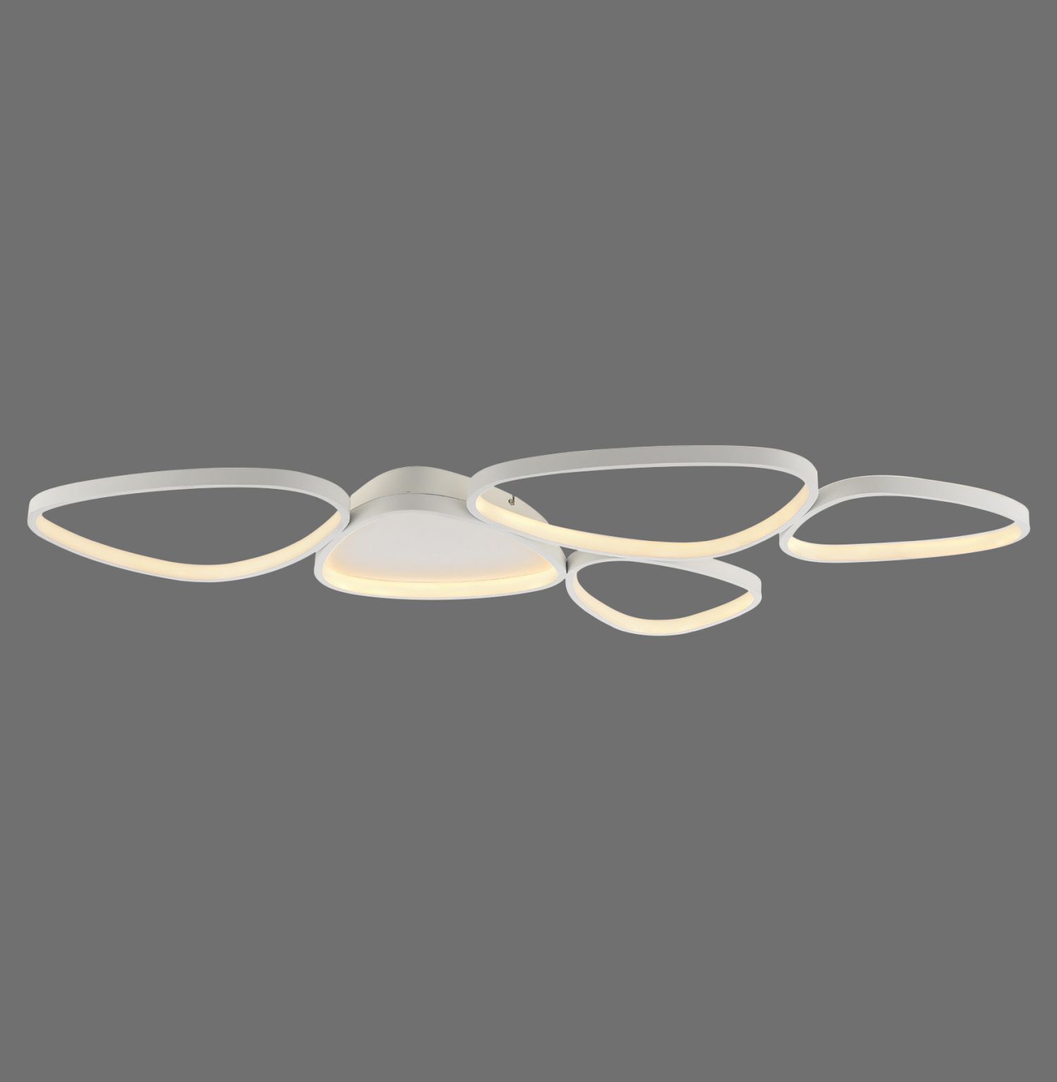 Lampe de plafonnier LED Blanc Métal 3000 K 6100 lm L:116,5 cm