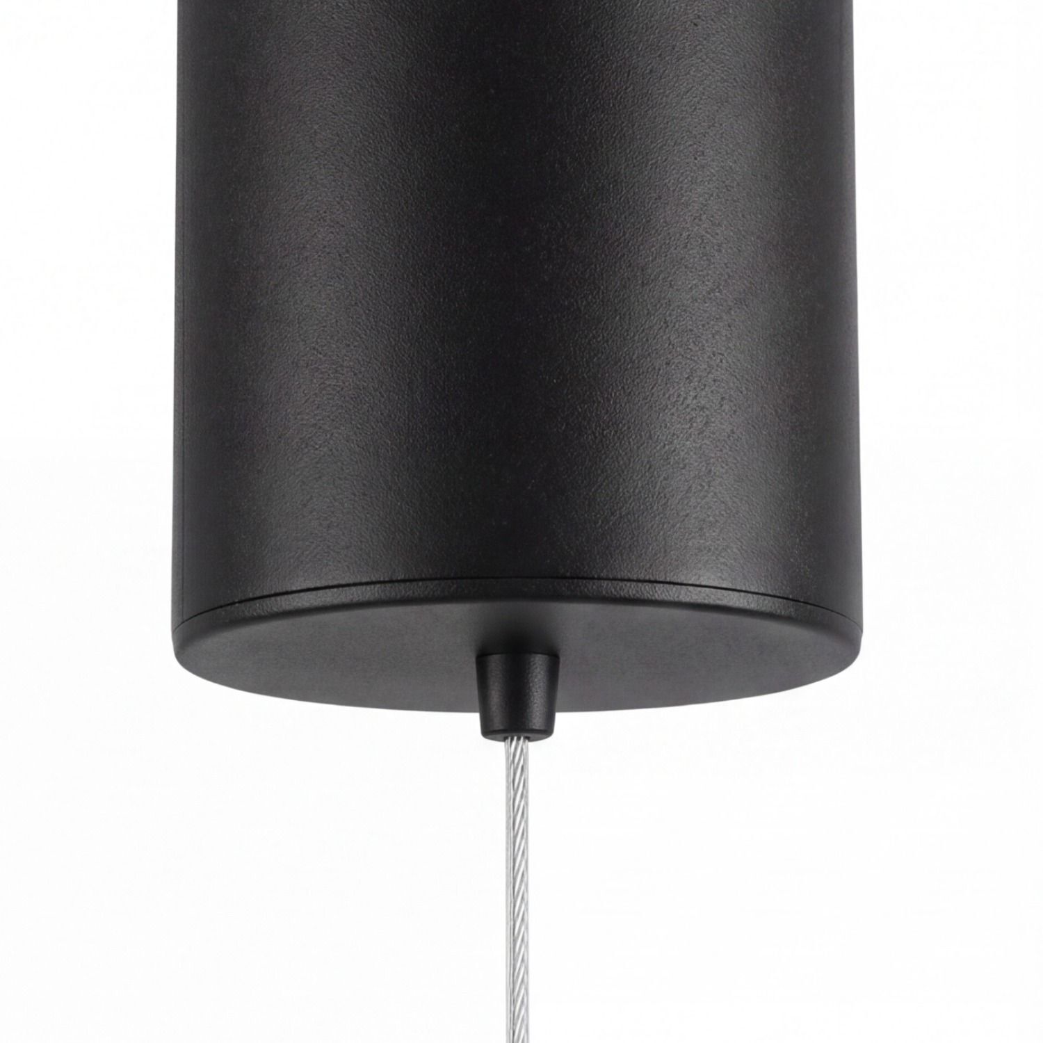 LED Lampe à suspendre noire anneau L:65 cm 3000/4000/6500 K pendant, hängend, schwarzer zylinder, kabel, draht