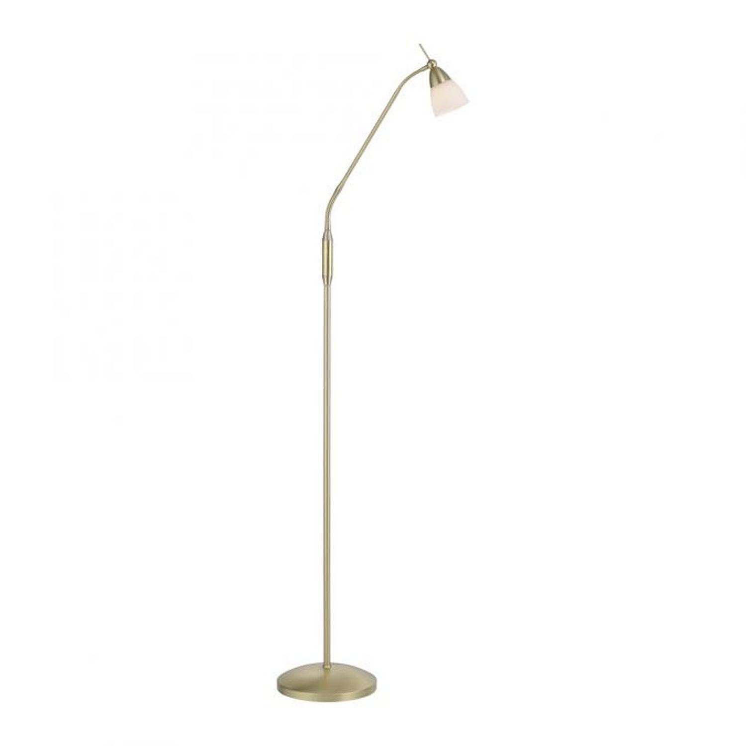 Lampadaire réglable en laiton variateur verre 163 cm