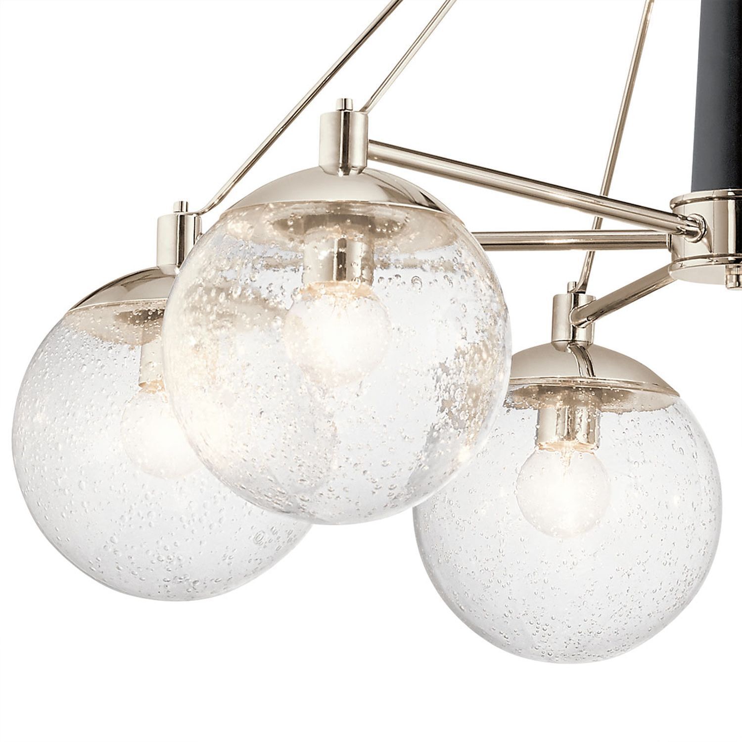 Suspension verre métal L : 70,3 cm Boule Abat-jour LIETA