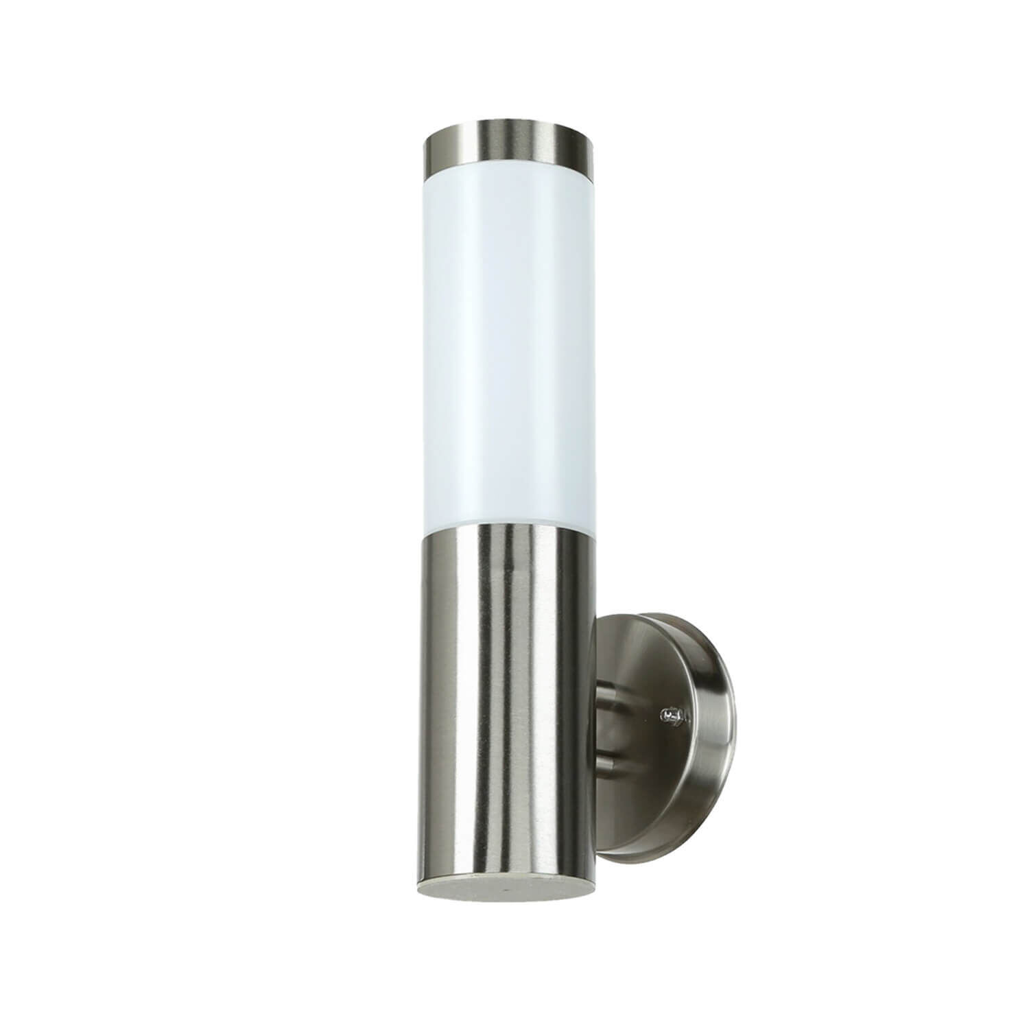 Aussenleuchte, Wandleuchte, Stahl, Nickel, LED