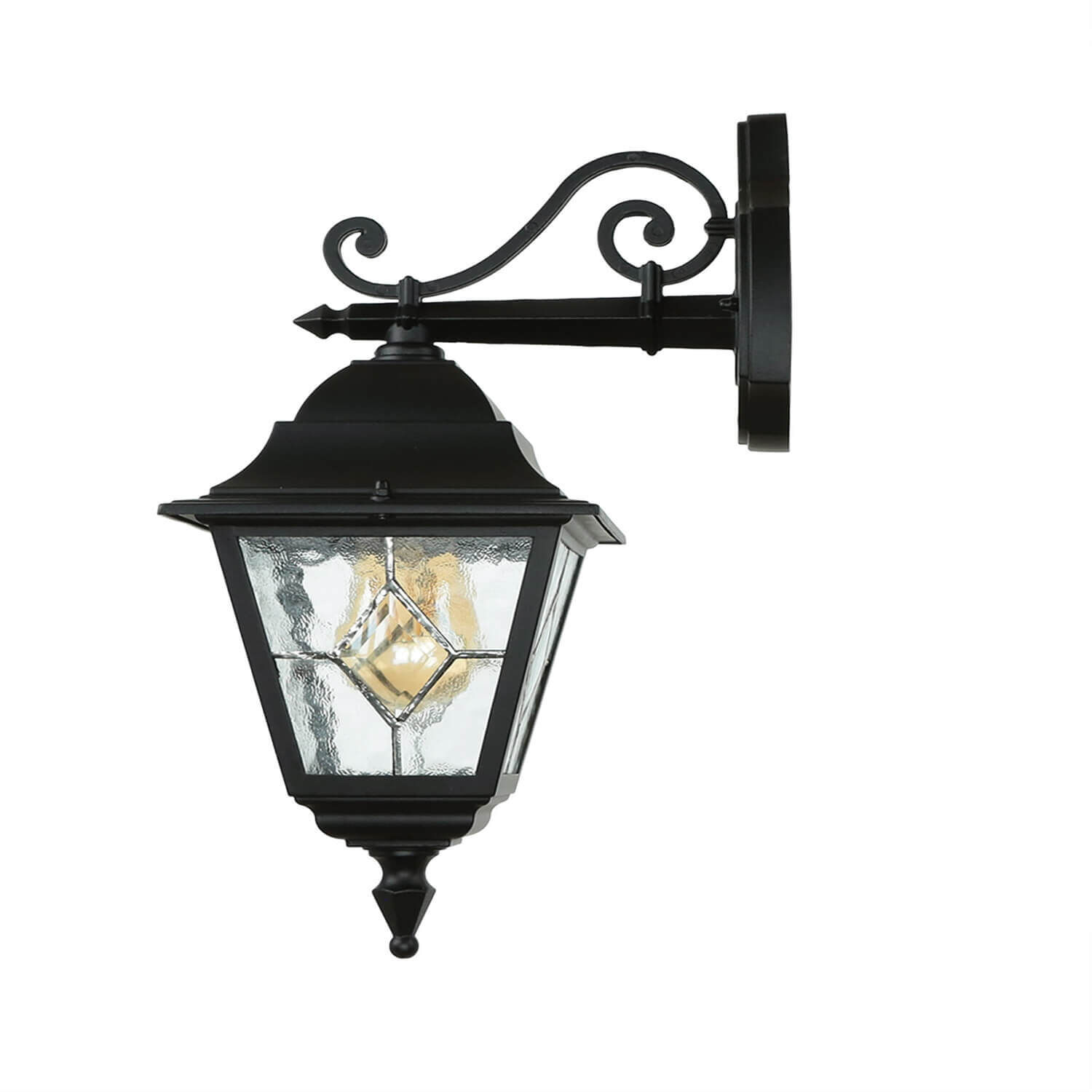Lanterne d'extérieur Noir Rustique IP43 Porte d'entrée Cour Lampe, Leuchte