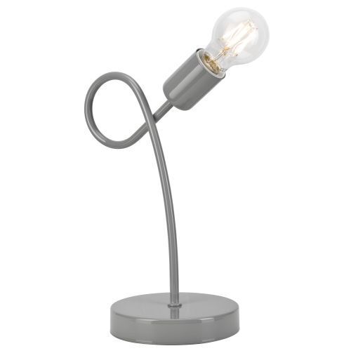 Lampe de table en métal Gris H:32cm stylé MADALYNN