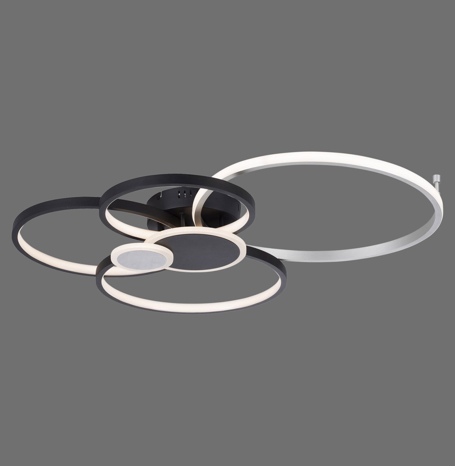 LED Deckenlampe Schwarz Aluminium Metall L:85 cm 35 W