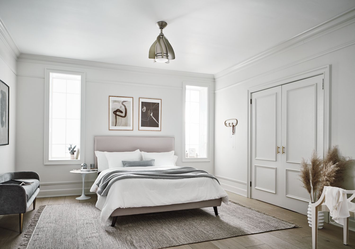 Deckenventilator mit Fernbedienung Beleuchtung dimmbar Ø38cm Drinnen, Innenarchitektur, Inneneinrichtung, Ecke, Mobiliar