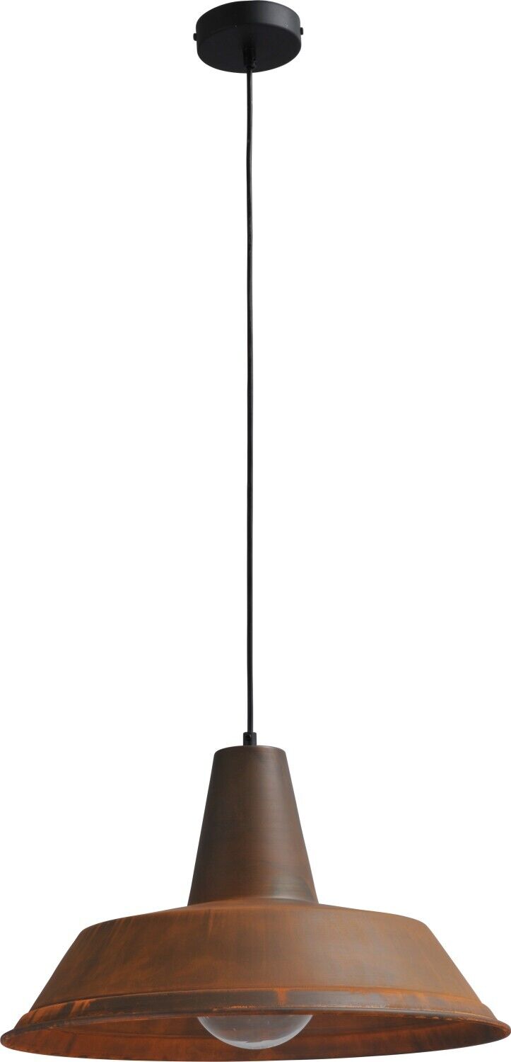 Lampe à suspendre Marron Antique Grand Ø45cm Artisanat PRATO