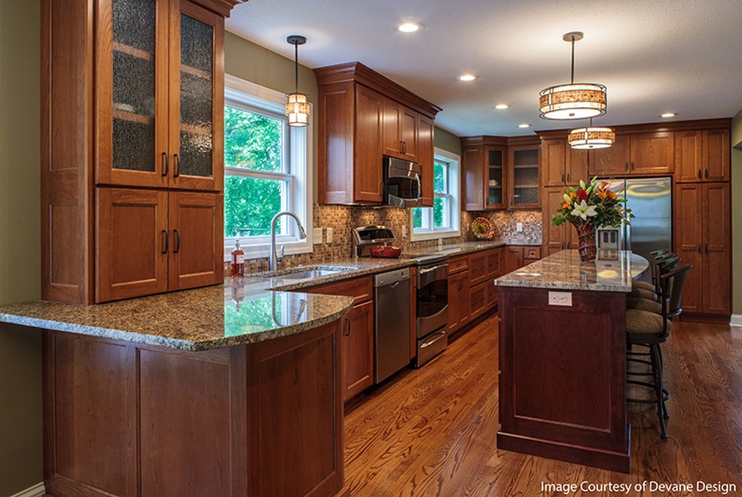 Innenarchitektur, Holz, Hartholz, Küche, Bodenbeläge