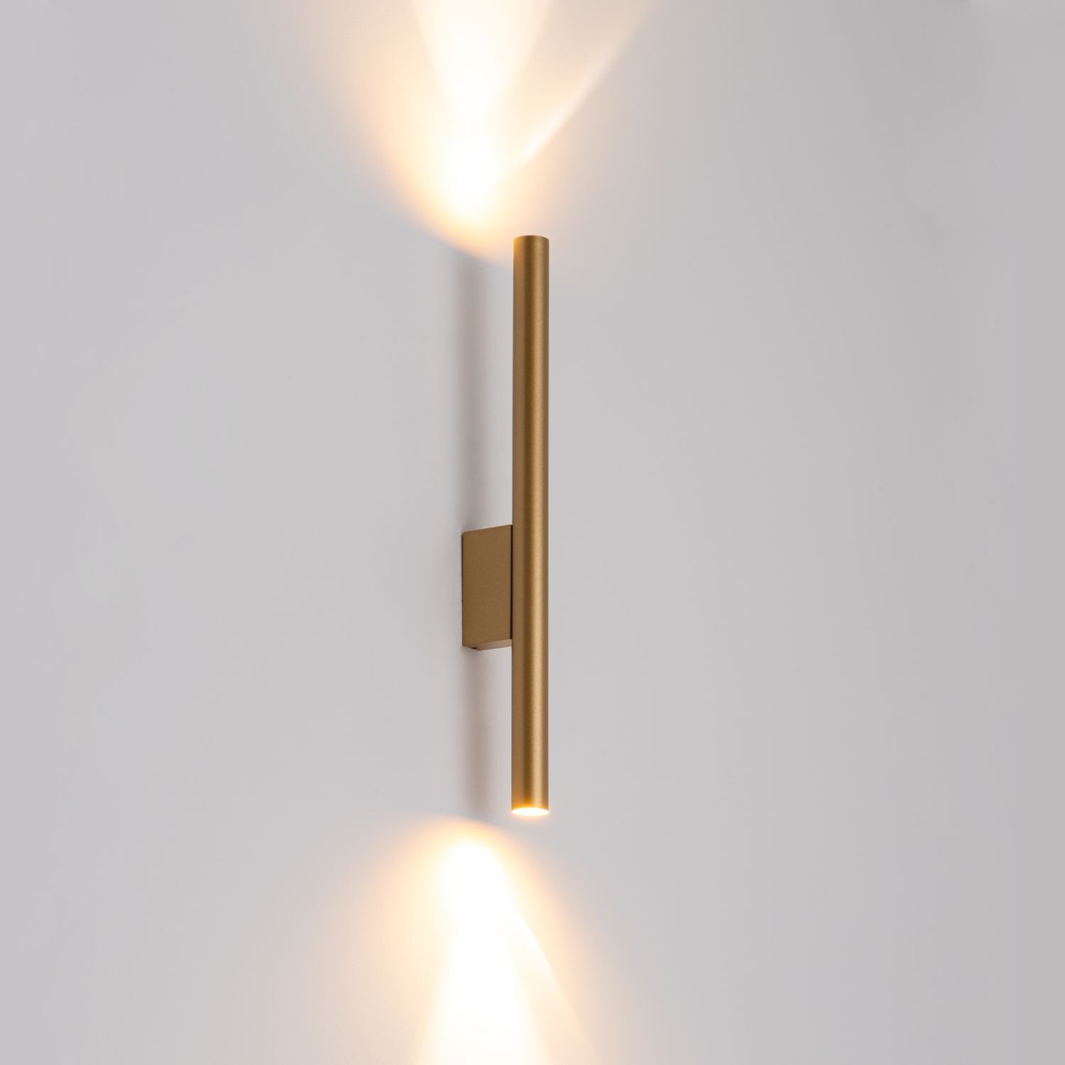 Applique murale en métal2 flammes Up Down en or mat G9 intérieur