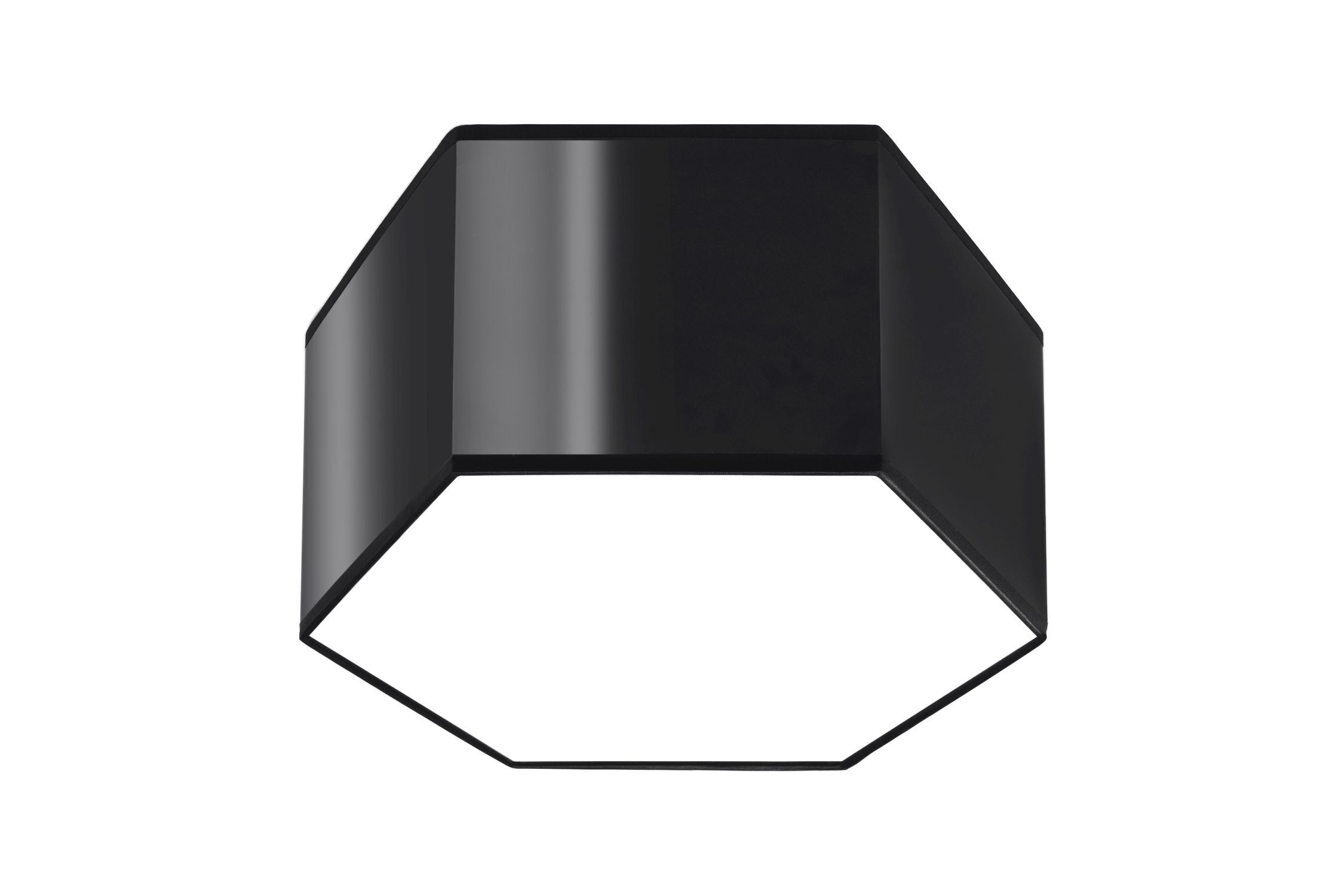 Lampe de plafond à faible éblouissement Moderne plat petit noir 2x E27
