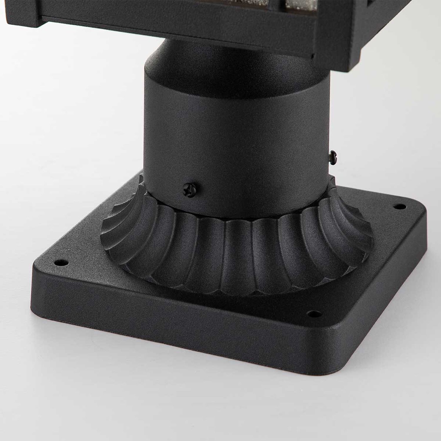 Sockelleuchte Garten E27 IP44 44,5 cm hoch Schwarz Grillrost, Grobgewinde, Stativbasis, Maschinenkomponente, Schwarz