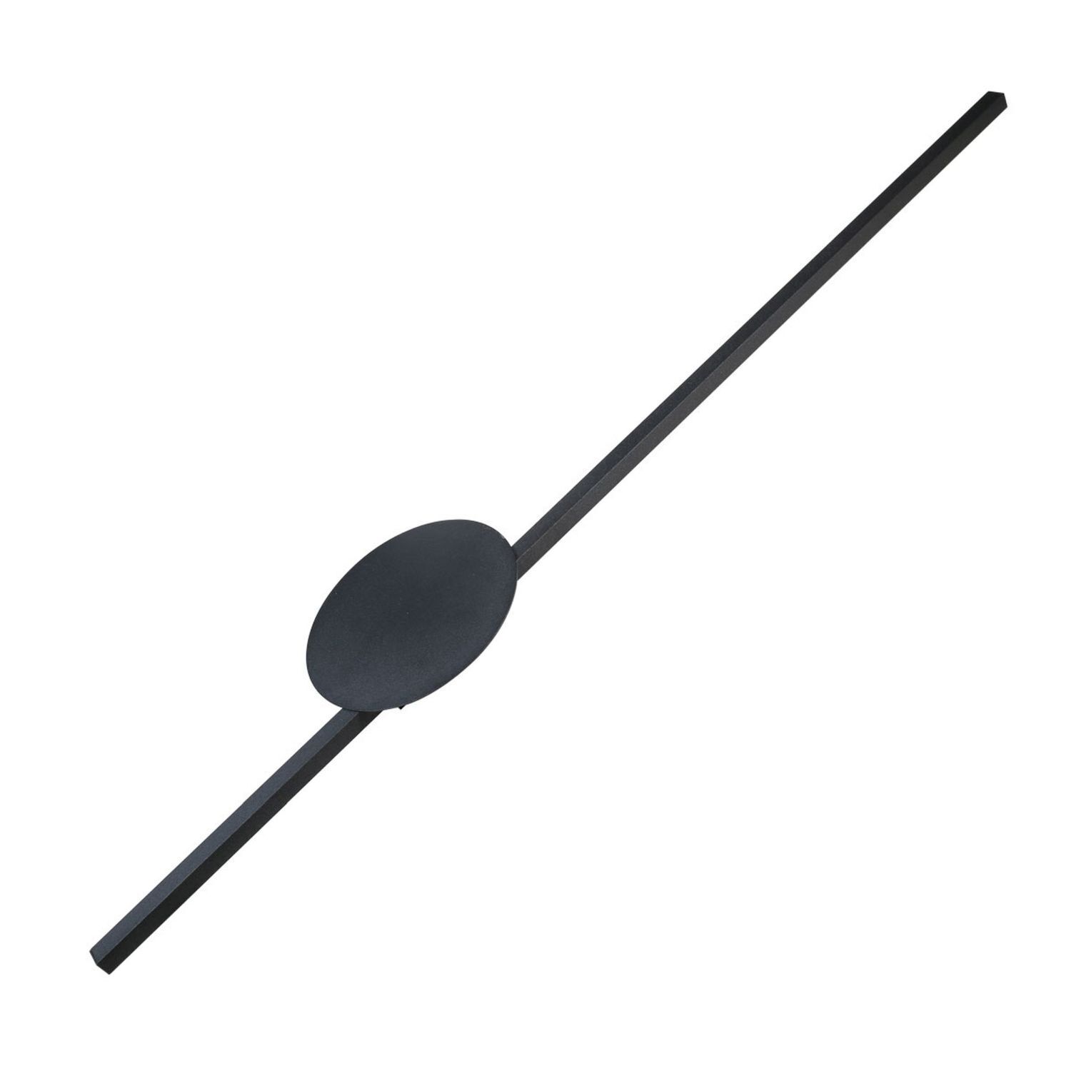 Applique LED 3000 K noir métal plat long 93 cm
