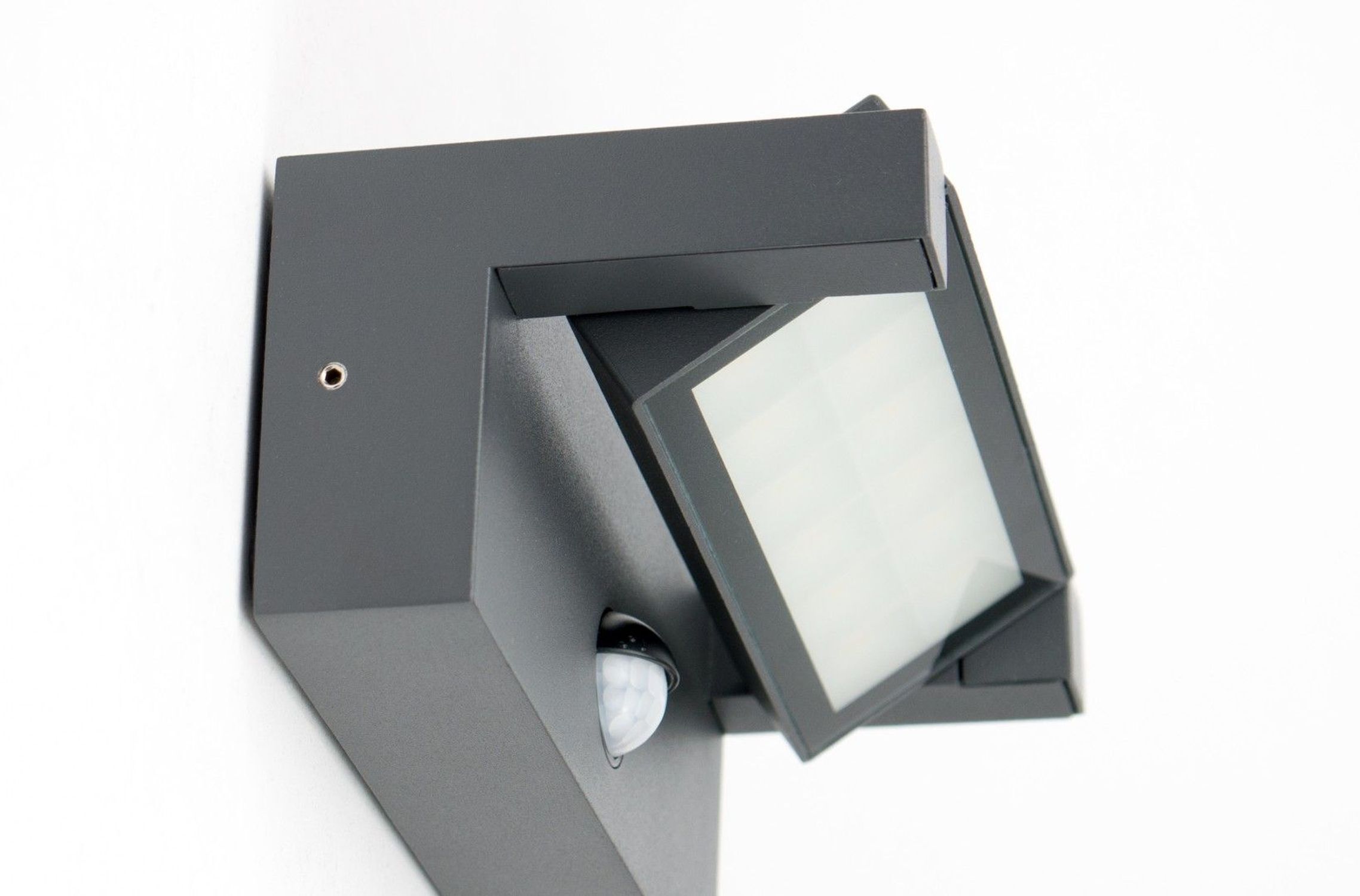 Applique murale LED d'extérieur avec capteur de mouvement Aluminium Verre Beleuchtung