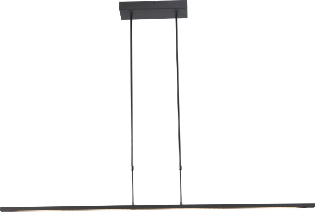 Suspension LED fine à intensité variable REAL nickel foncé