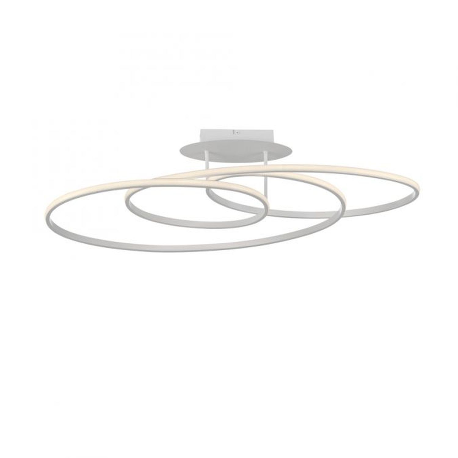 Plafonnier décoratif LED métal blanc 3000 K anneaux