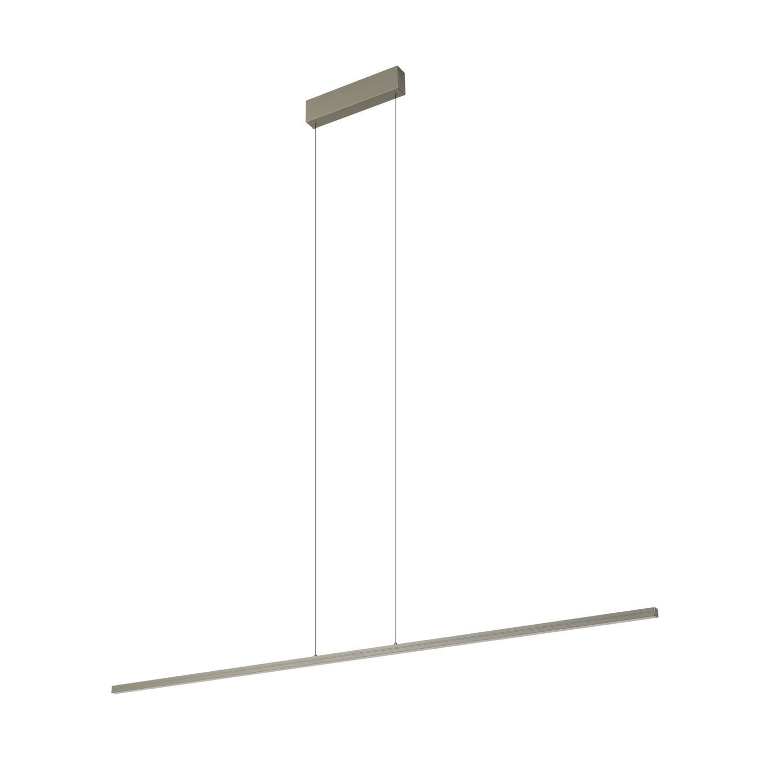 Lampe à suspendre LED aluminium olive de soie 32 W 150 cm de long