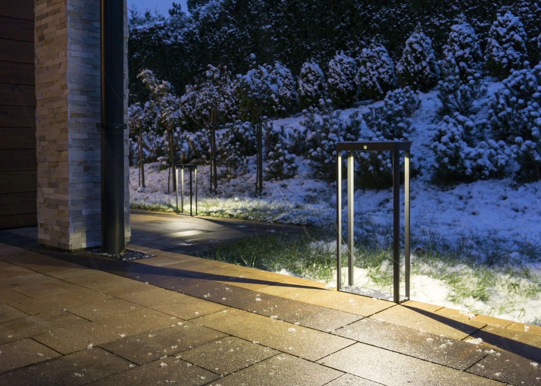 Pfad, Gehweg, Bushaltestelle, Draußen, Steinplatte