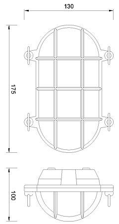 Applique maritime à LED SIRENA laiton IP54 extérieur