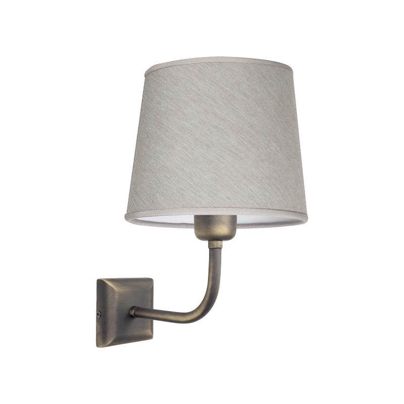 Wandlampe, Wandleuchte, Bronze, Grau, Schirmlampe