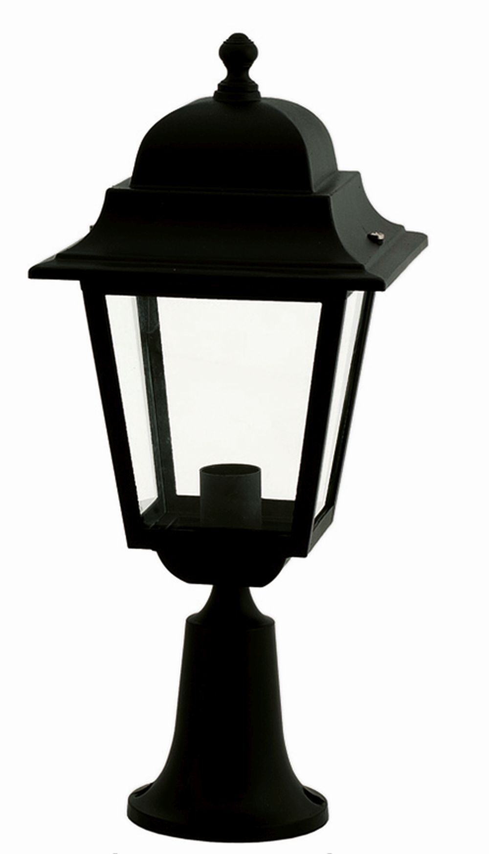 Lampe d'extérieur rustique noire IP44 aluminium E27