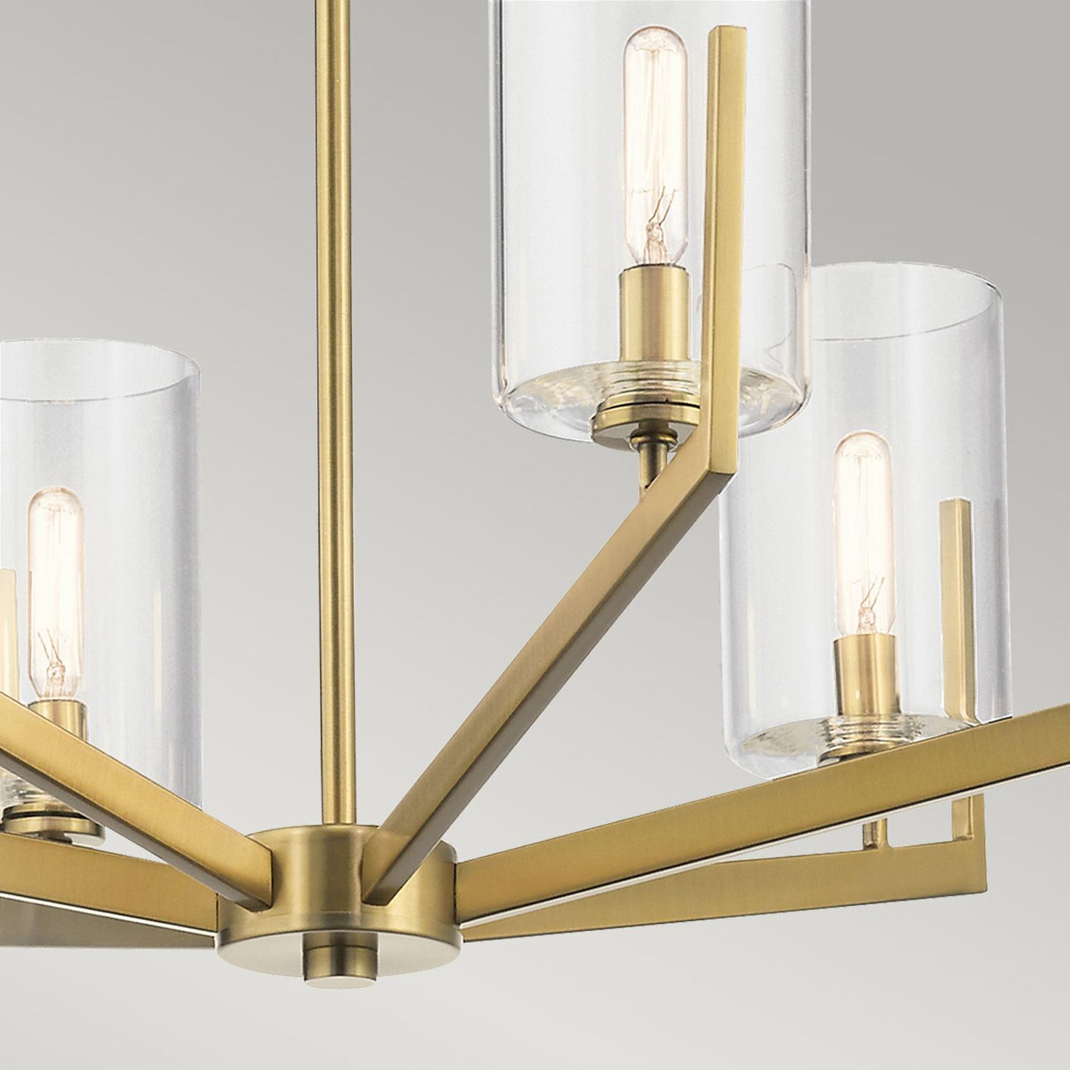 Lustre avec abat-jour Ø 71,1 cm réglable en hauteur métal verre