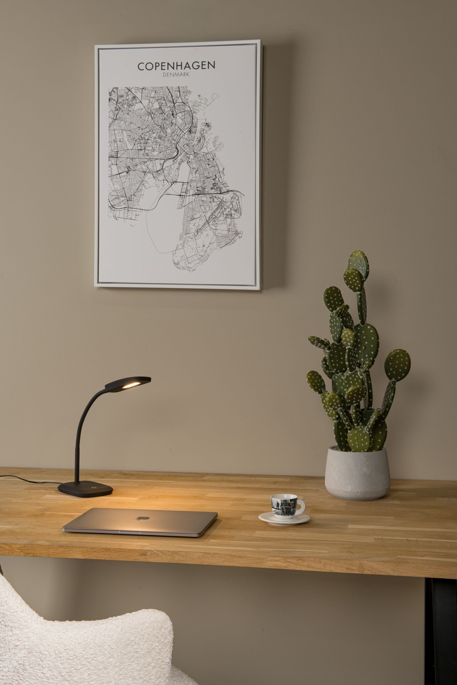 LED Schreibtischleuchte Schwarz 3000 K H:45 cm Moebel, Tabelle, Schreibtisch, Lampe, Tischplatte