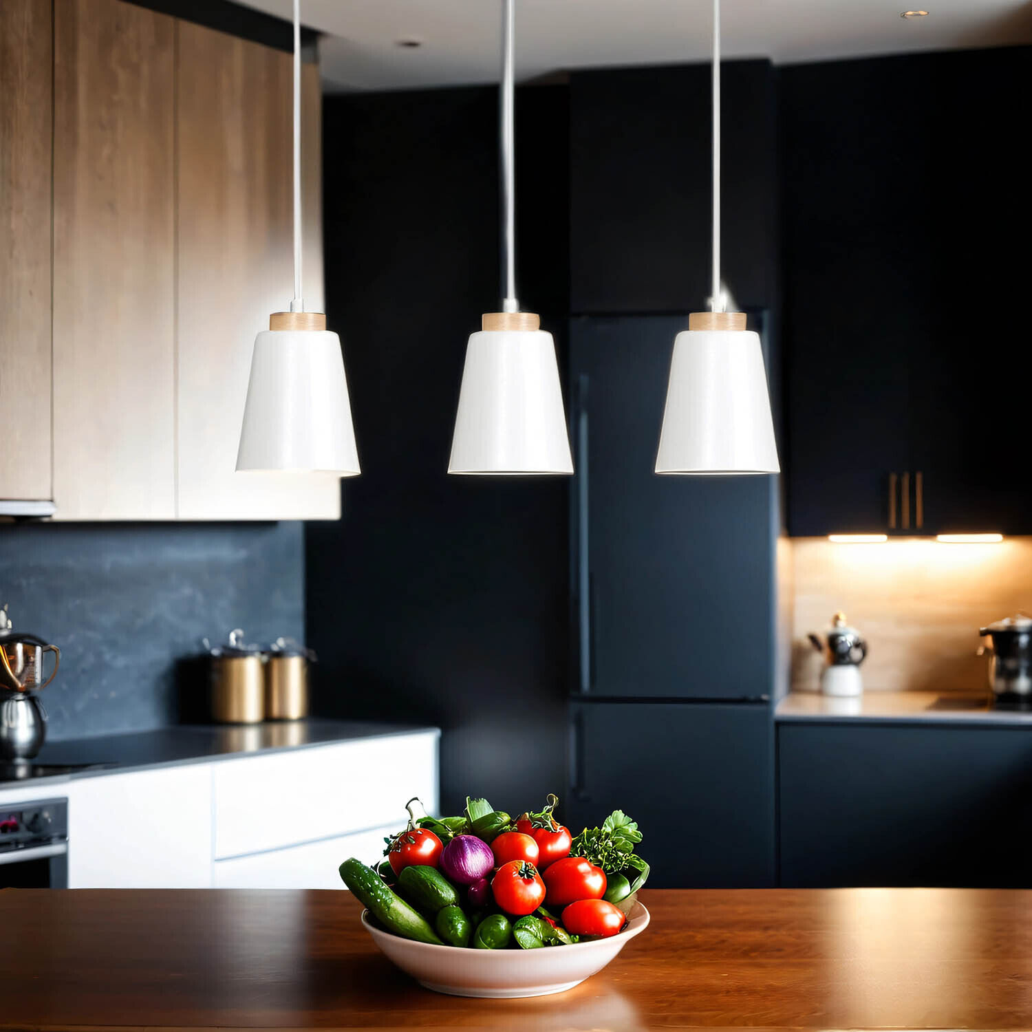 Suspension blanche Nordic Design ROGER
