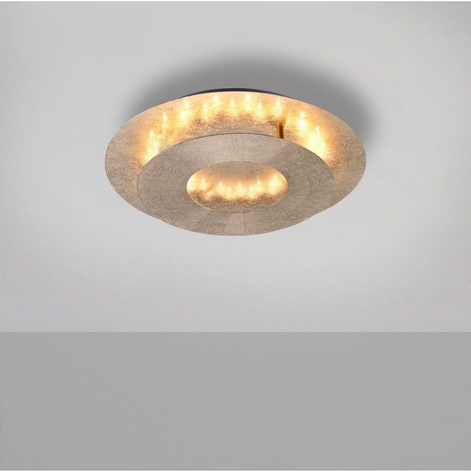 Stilvolle LED Deckenleuchte schwenkbar 6 W in Blattgold Deckenleuchte