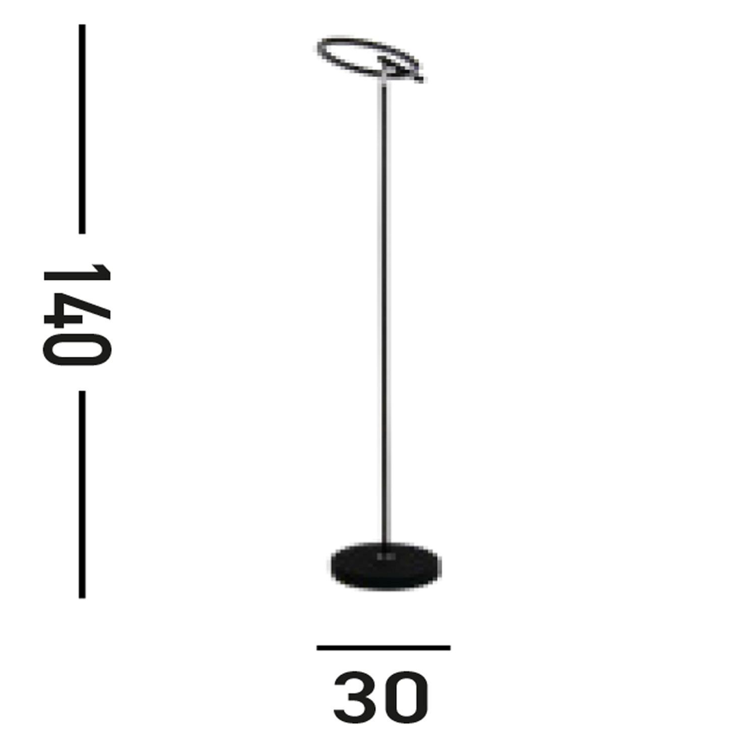 Lampadaire LED flexible métal Touch Dimmer 140 cm