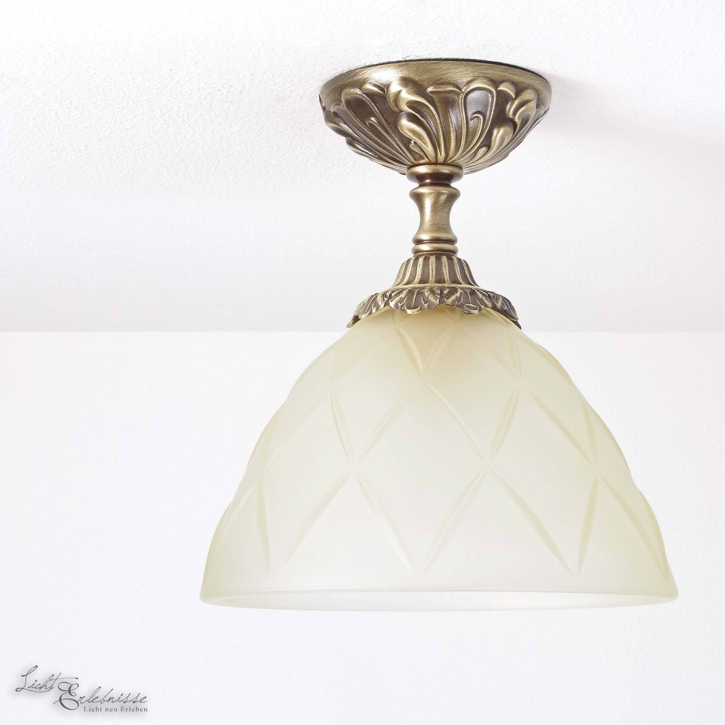 Plafonnier Art Nouveau Plafonnier beige Leuchte, Lampe, Deckenleuchte