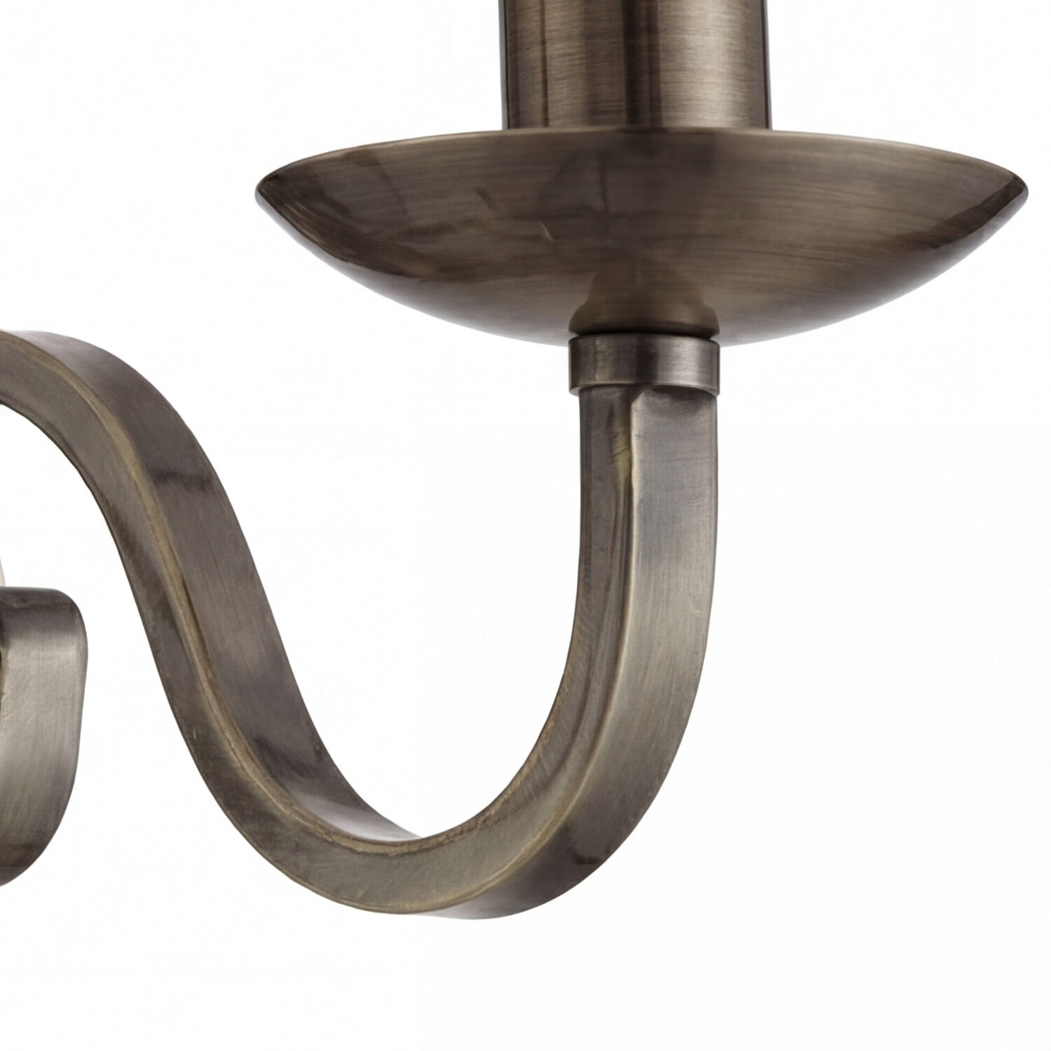 chandelier, metall, gekrümmter arm, bronze, Beleuchtungseinheit