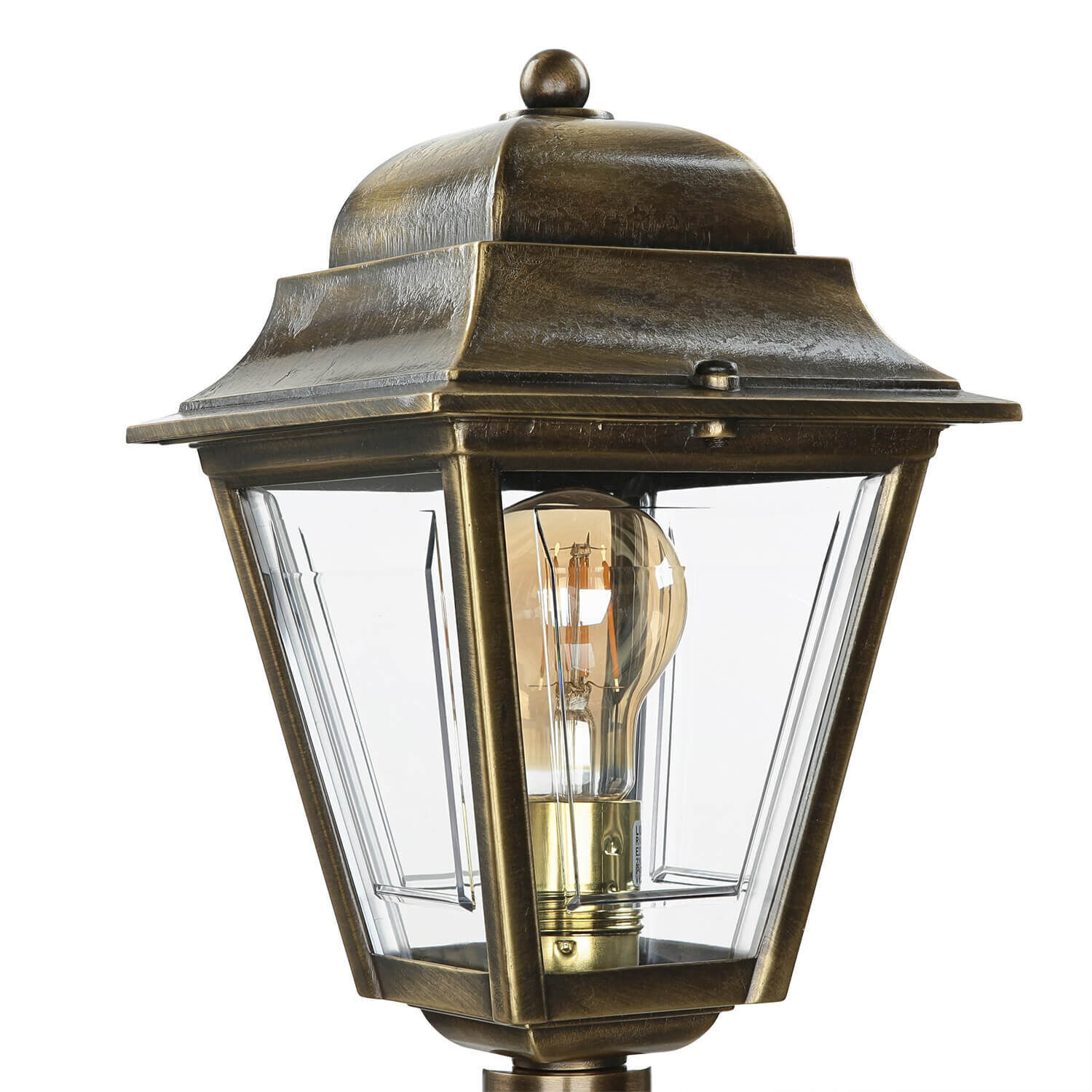 Lampe sur pied laiton H:74cm extérieur antique jardin