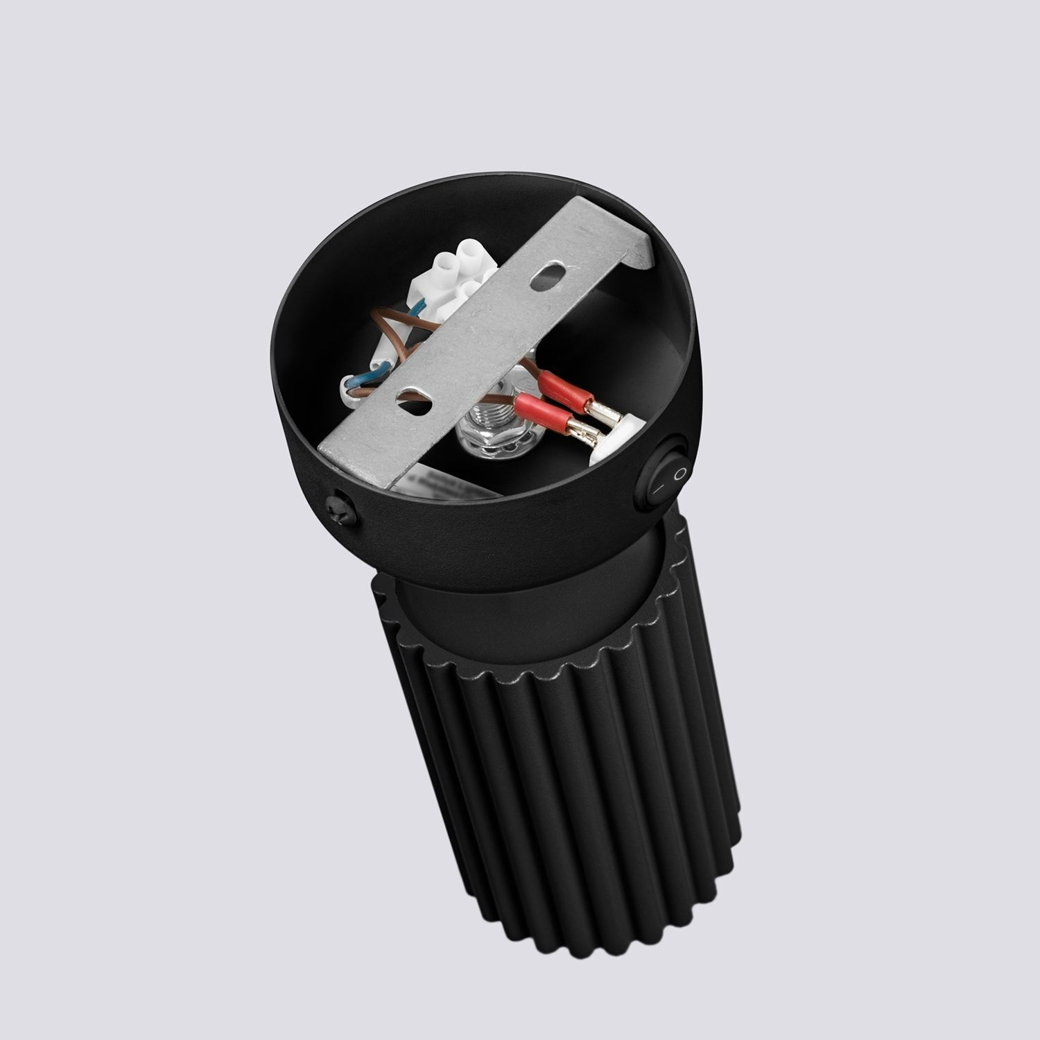 Spot mural noir GU10 L : 8 cm petit orientable Moderne Alu