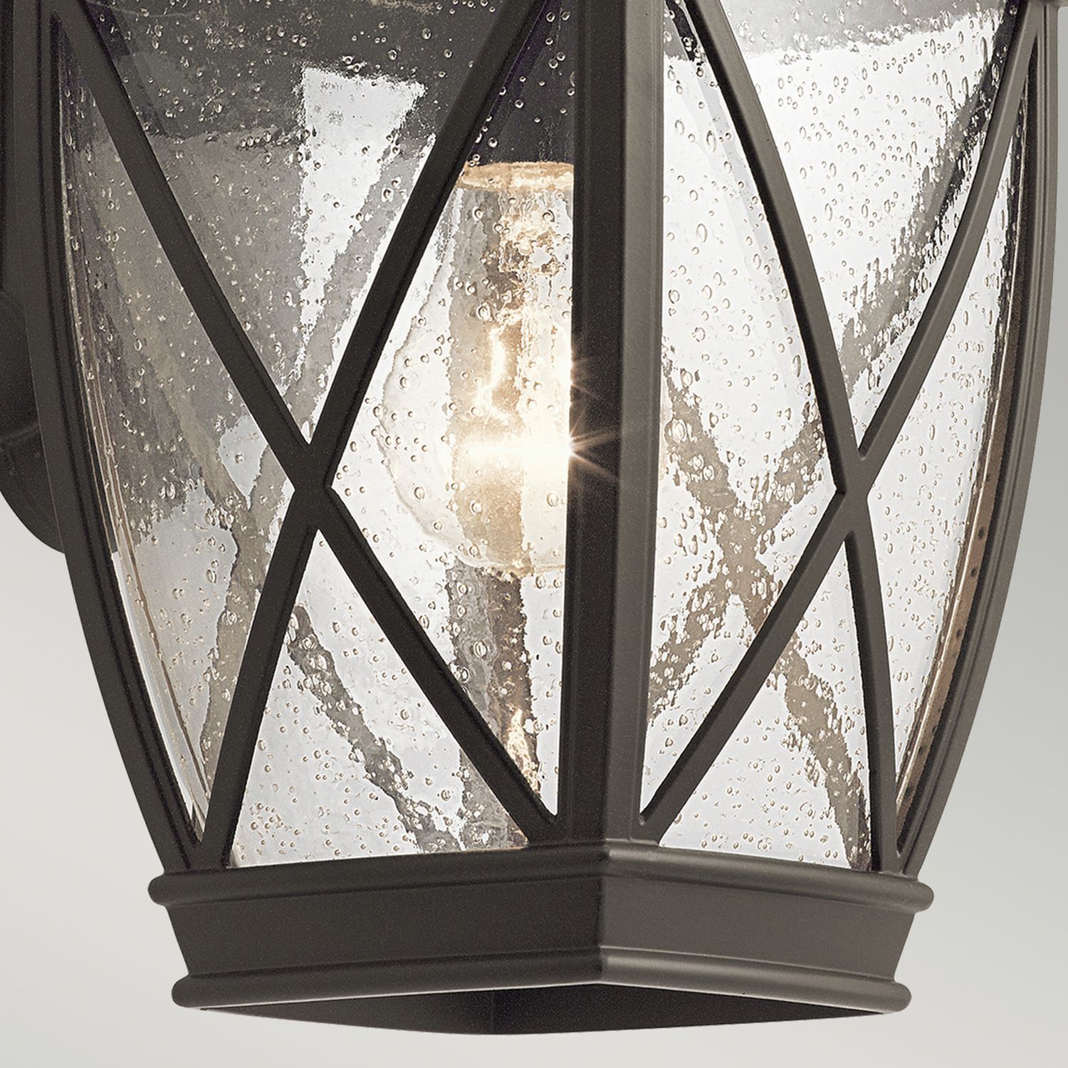 Applique murale extérieure Aluminium Verre Rustique IP44 NOLDRA