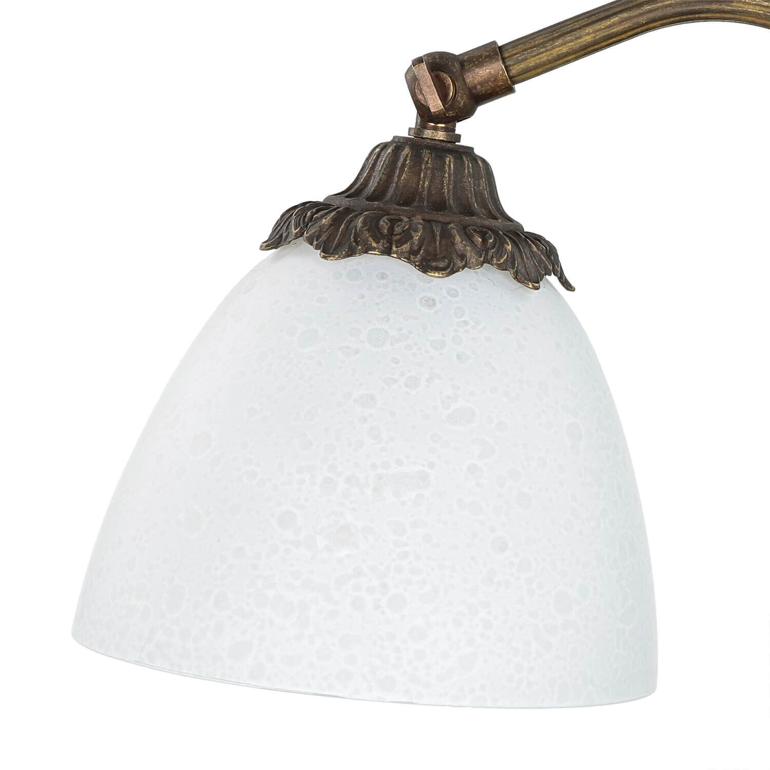 Lampe de chevet blanc laiton