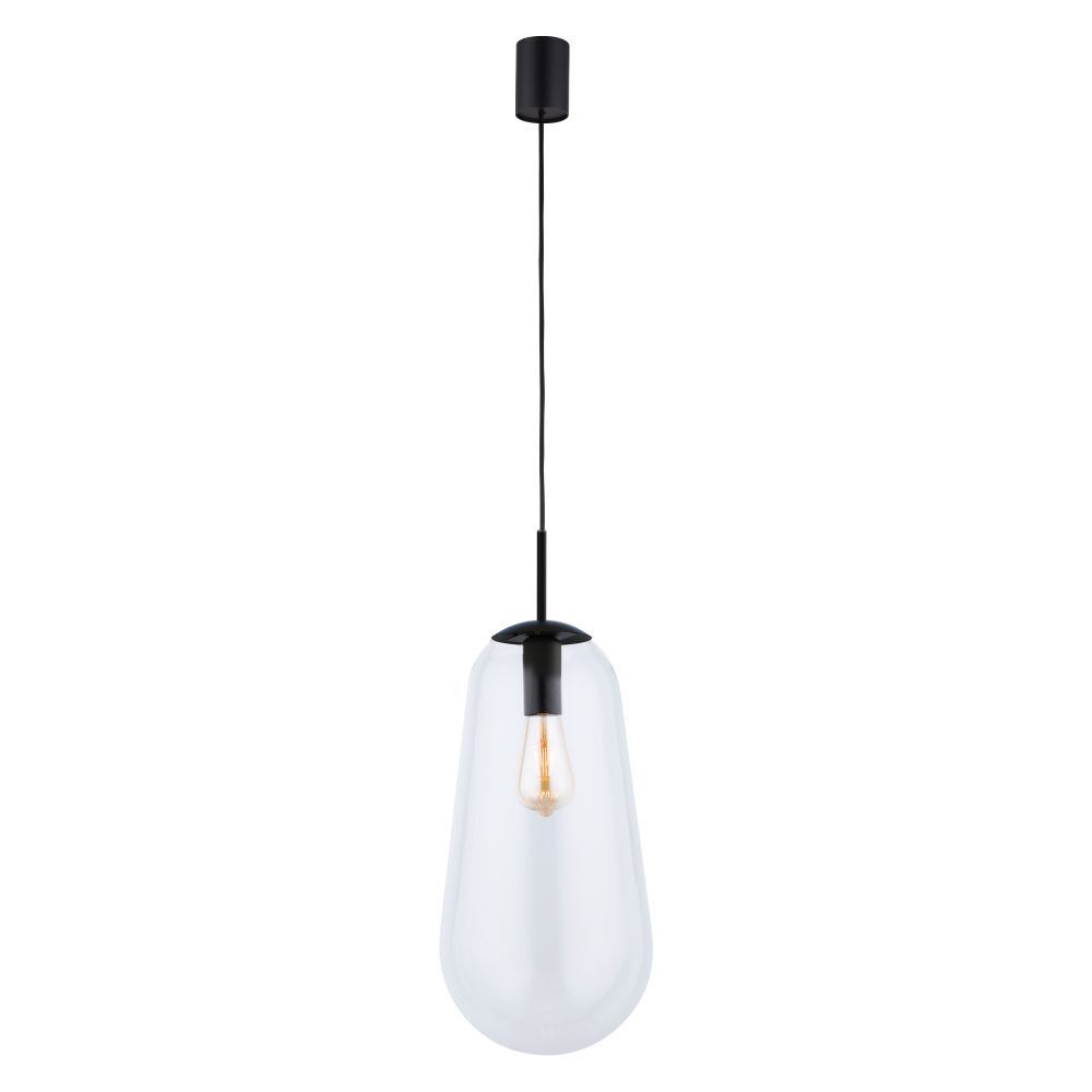 Elégante lampe à suspendre verre Abat-jour rond Ø22cm Cuisine
