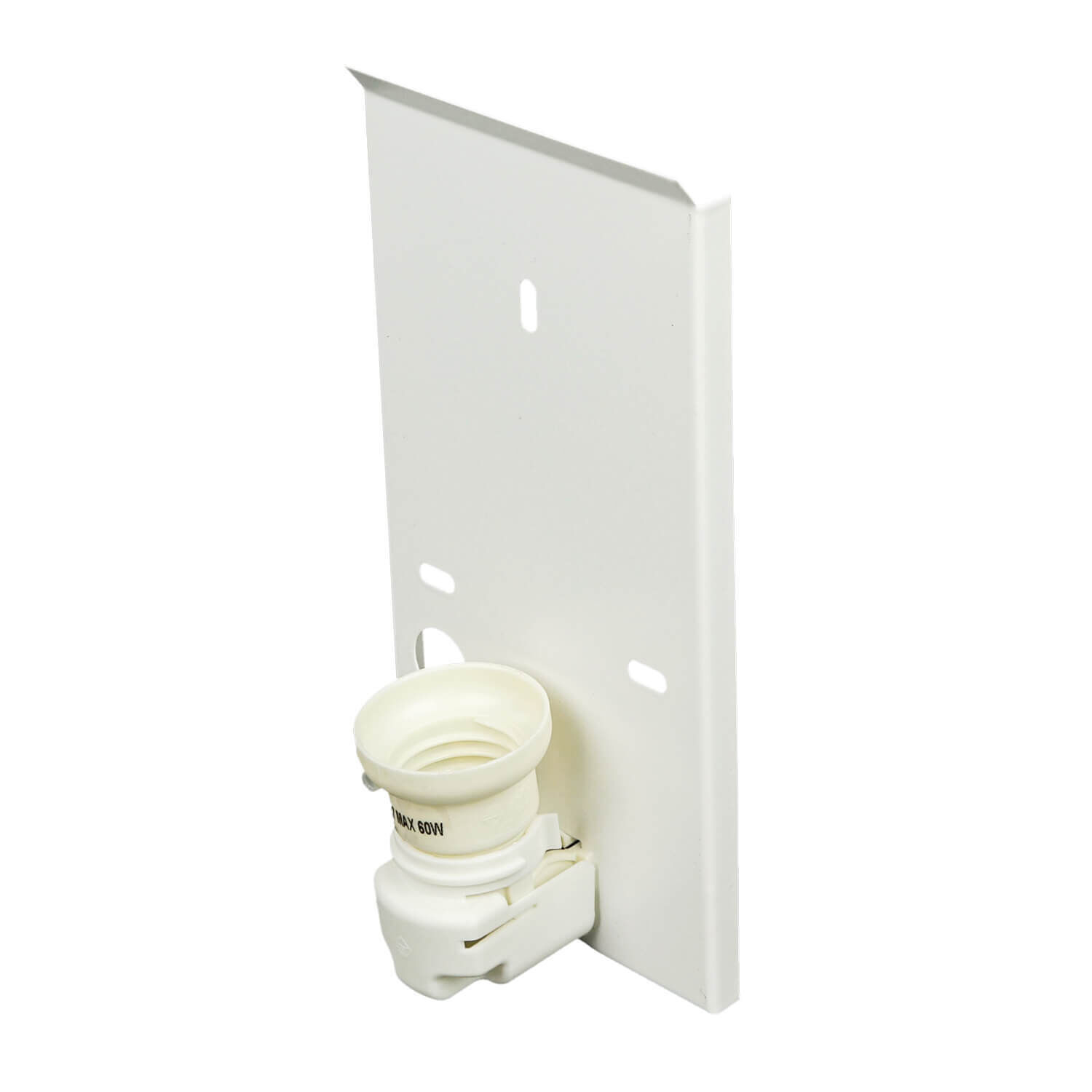 Loft Wandlampe Stoff Schirm halbrund E27 in Grau ALICE Lampholder, Nachtlicht, Schraubfassung, White, Beleuchtungskomponente