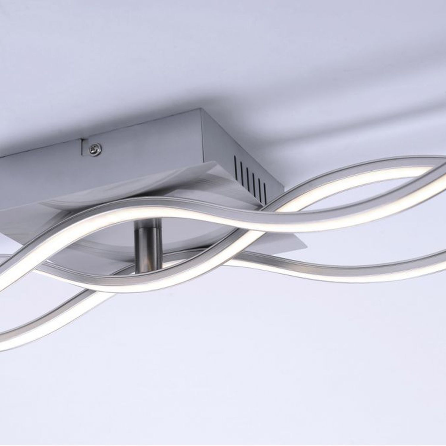 Lampe de plafonnier LED Vagues Métal en acier 3000 K Moderne