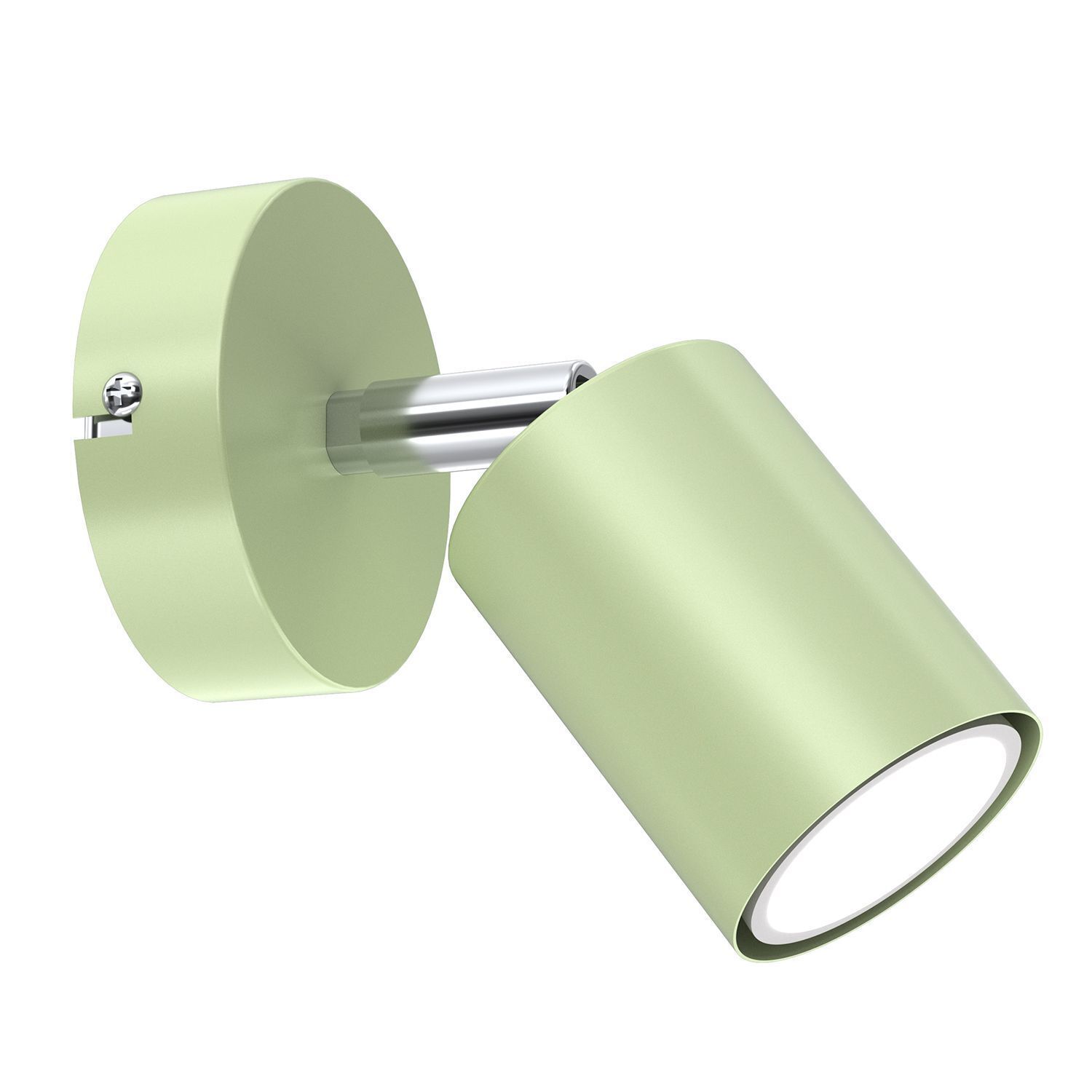 Lampe pour chambre d'enfant Mur Vert Ø 8 cm orientable GU10 Métal